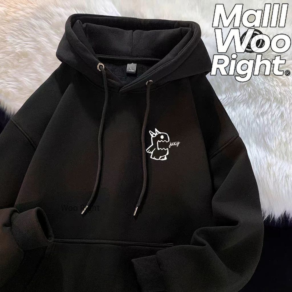 จัดส่งตลอด 24 ชั่วโมง Woo Right แฟชั่นใหม่! เสื้อผู้ชาย Oversize อินสปाइร์จาก K-Pop เสื้อแขนยาวมีหมวก แนวสตรีทเก๋ไก๋