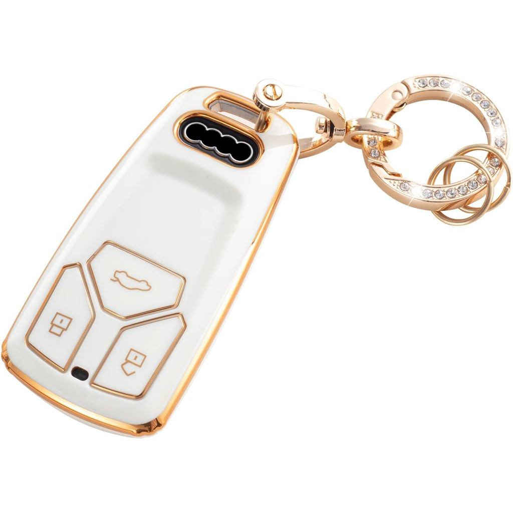 Key Fob สําหรับ Audi, Key Case Protection Fit สําหรับ A4 Q7 Q5 TT A3 A6 SQ5 R8 S5 สมาร์ทคีย์ Protect