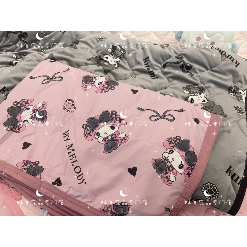 Sanrio Real Night Middle-Land Mine Series Melody ผ้าห่มขนาดเล็กผ้านวมฤดูร้อน