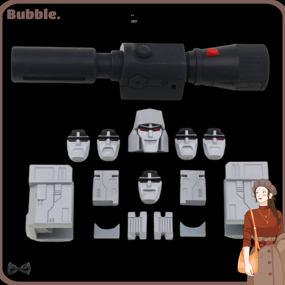 BUBBLE เกราะไหล่, เรซิ่นพร้อมอุปกรณ์เสริมมือ Megatron Bright แบตเตอรี่, ชุดอัพเกรดมือเปลี่ยนพิมพ์สํา