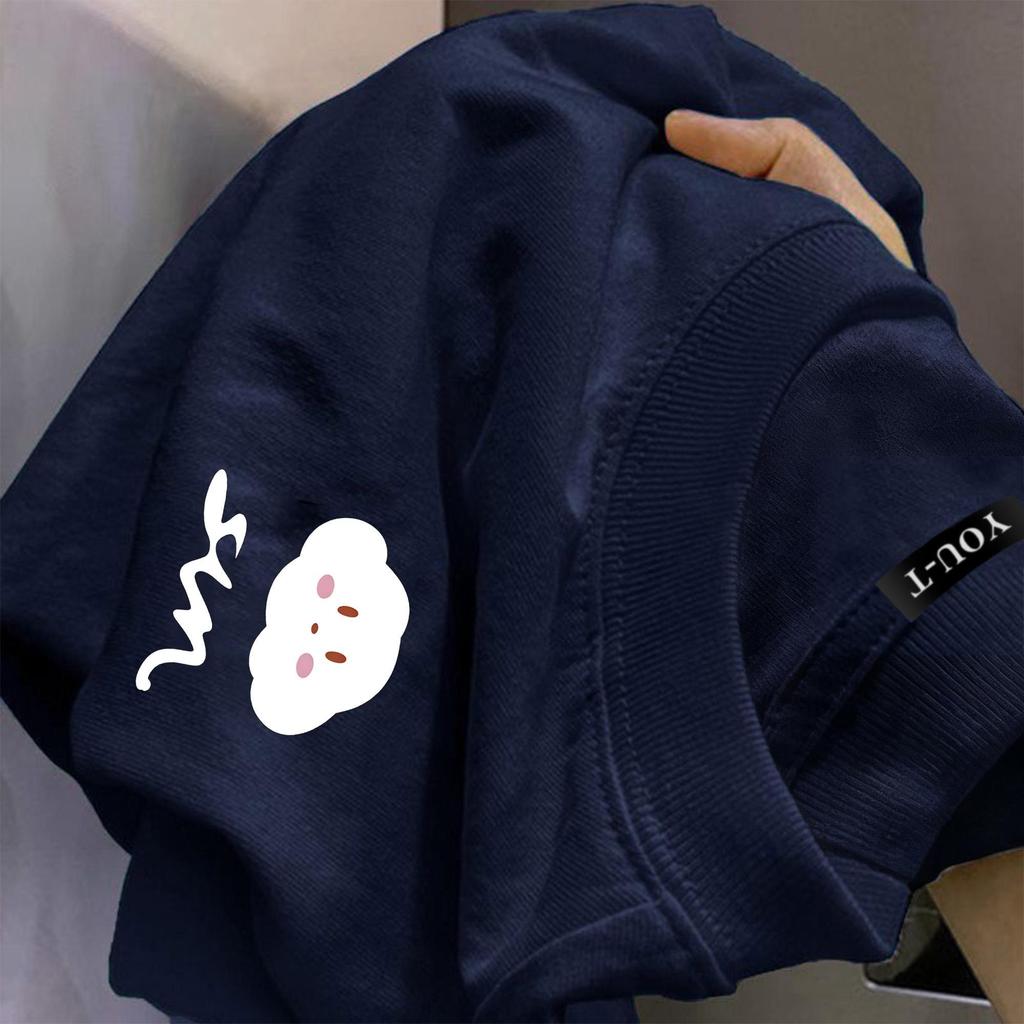 Top.street เสื้อยืด เสื้อแฟชั่น แขนสั้น คอกลม cotton100% สบายและนุ่ม พิมพ์ลาย 'Cloud' ผู้ชายและผู้หญิง top [cod]