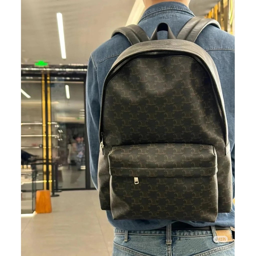 Celine Old Flower School Bag Backpack Men Women Bag IAKF