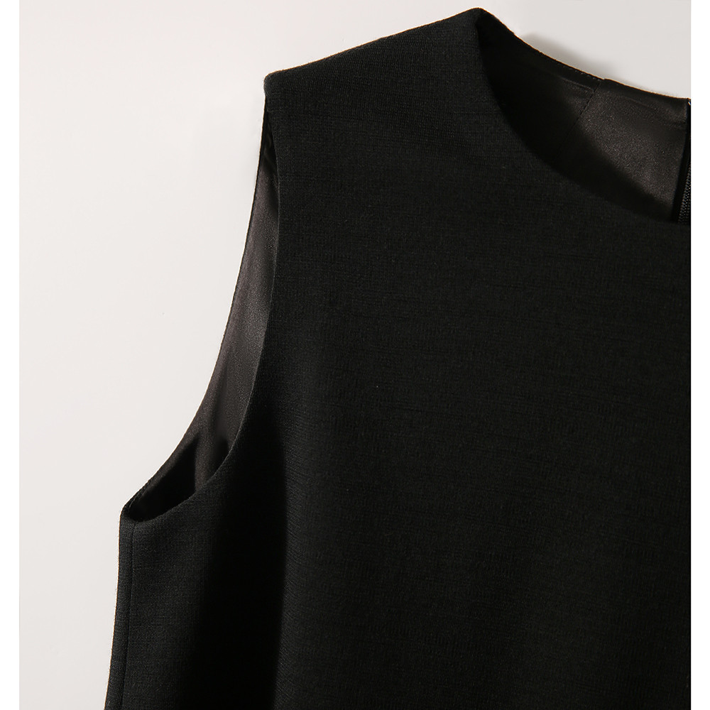 เสื้อกระโปรง wool ยืดได้ซักทำความสะอาดได้ รุ่น Fine Tailoring Little Black QZK463657