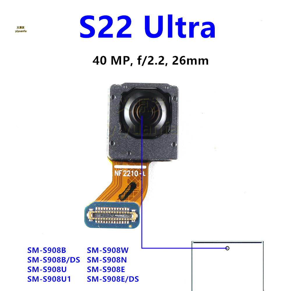 สําหรับ Samsung Galaxy S22 Ultra 5G SM-S908B S908U S908E S908 กล้องหันหน้า