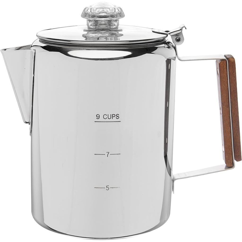 COLETTI Bozeman Percolator Coffee Pot  NO Aluminium หรือ Plastic [9 ถ้วย]