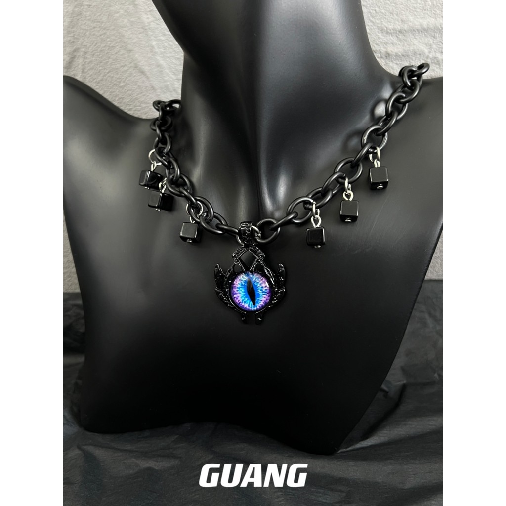 GNG Dark สไตล์ Niches Girls คล้องกระดูกไหปลาร้า แบบฮิพฮอปยุโรป-อเมริกัน สร้อยคอนำสมัยสำหรับคนชอบแฟชั