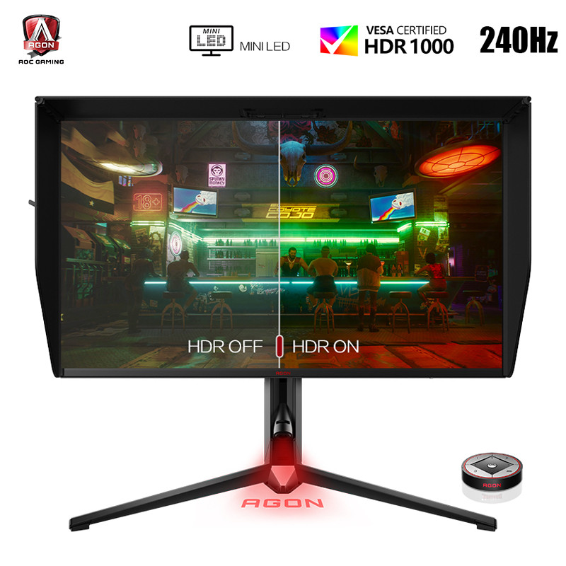 AOC Love Attack AG274QZM 27 นิ้ว 2K HD 240HZ หน้าจอ IPS เดสก์ท็อป HDR Gaming Monitor 32