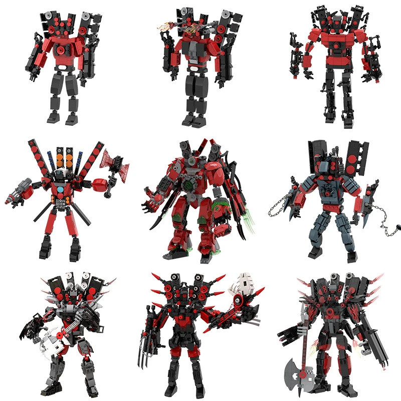 Skibidi ห้องน้ําลําโพง Titan รุ่น Titan Tv Man Titan Cameraman Building Blocks สําหรับเด็กคริสต์มาสว