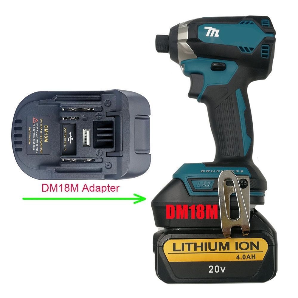 เหมาะสําหรับแบตเตอรี่ DeWalt/Milwaukee 18V-20V ถึง Makita 18v เครื่องมือแบตเตอรี่ลิเธียมอะแดปเตอร์ D