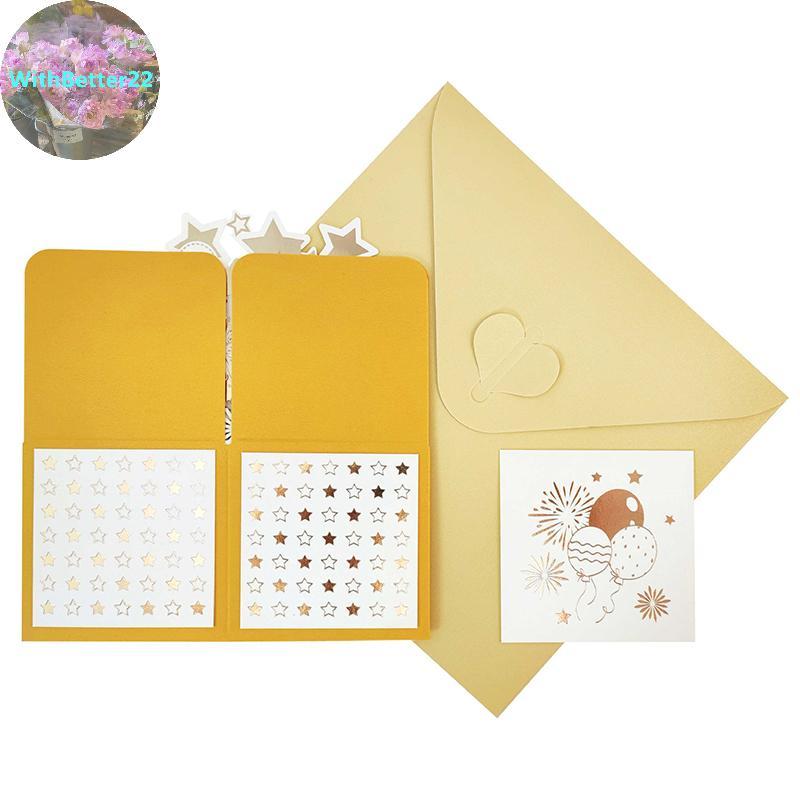 ด้วยการ์ดครบรอบ 50 ปีที่ดีกว่า, 3D Gold Happy Anniversary Pop Up Card พร้อมซองจดหมายสําหรับสามีภรรยา