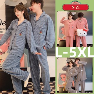 ชุดพักผ่อนแขนยาวสำหรับทั้งชายและหญิง ขนาด L-5XL ทำจากเส้นใยก…