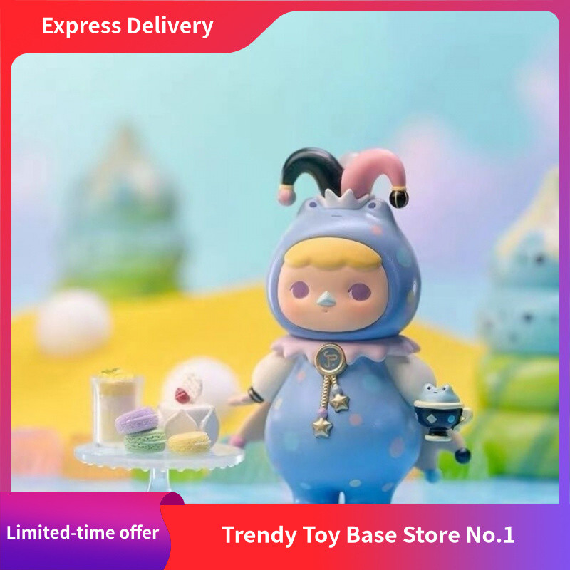 ของแท้ POPMART Pucky Pucky Animal Tea Party Mystery Box ของเล่นเครื่องประดับน่ารักสไตล์ใหม่
