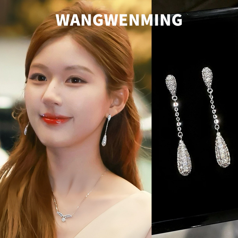 ต่างหู ZHAOLUSHI XUYAN จี้พู่เพชร