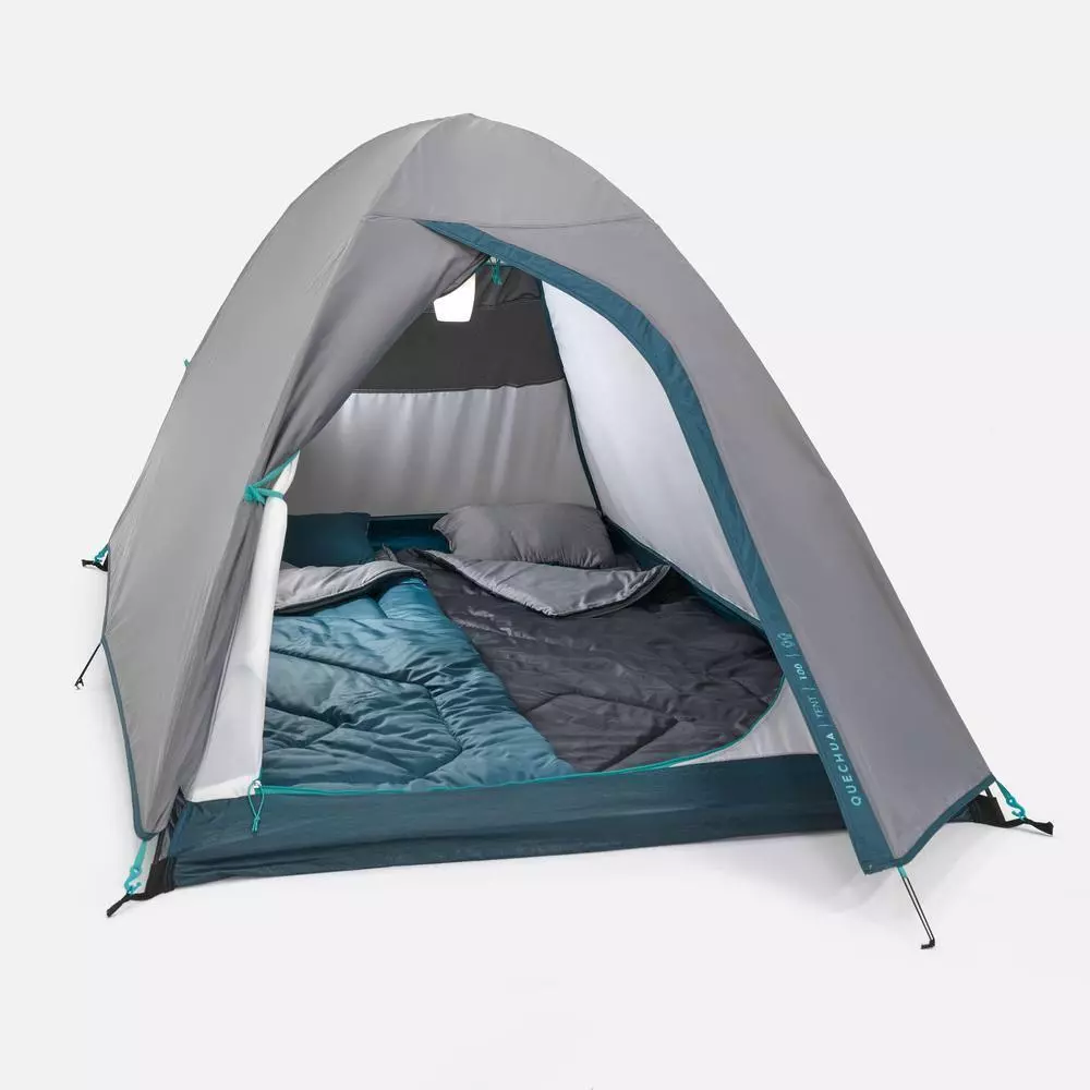 Decathlon เต็นท์ตั้งแคมป์ MH100 สำหรับ 2 คน สีเทา thumbnail 7