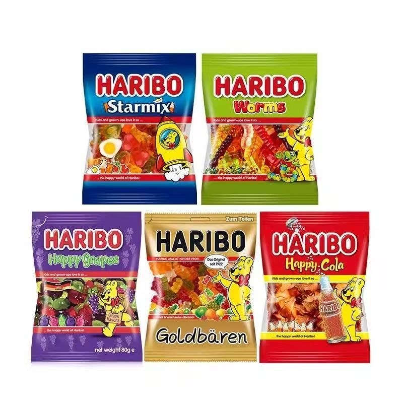 HARIBO HARIBO Golden Bear Gummy Gummy Gummy เด็กผลไม้ผสม Candy สันทนาการนําเข้าขนม LS70126 @