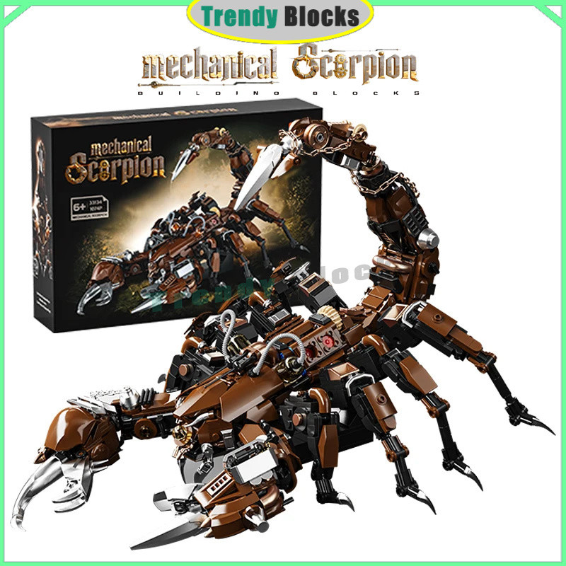 1074PCS,Mechanical Scorpion,Building Blocks,Mecha สัตว์ตกแต่งโต๊ะอิฐชุดผู้ใหญ่เด็กของเล่นของขวัญ