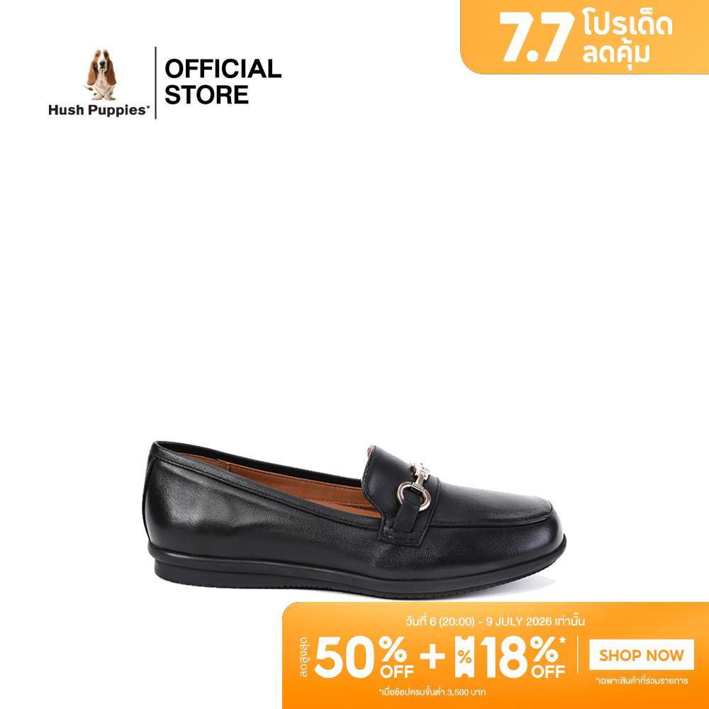 Hush Puppies รองเท้าผู้หญิง รุ่น  HP 8WCFI1654A - สีดำ (รองเท้าลำลองหนังแท้ แบบสวม)