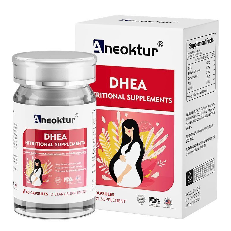 Aneoktur นําเข้าหญิงตั้งครรภ์ Nutritional Capsules DHEA Multivitamin 60 แคปซูล/ขวด 7.3