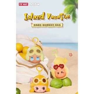 P POPMART POPMART Cute Particles Island Vacation Series หูฟัง Bag Gift One