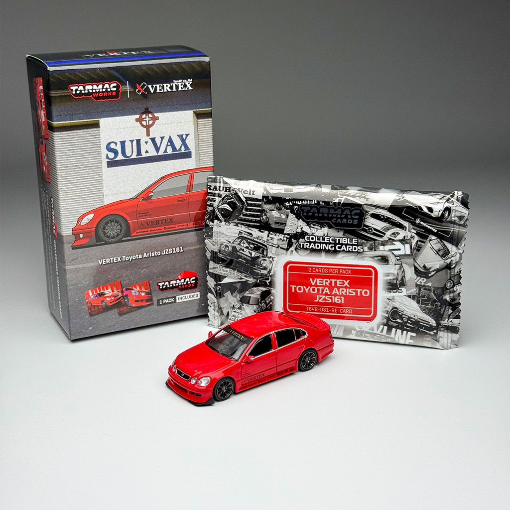 TW 1/64 Toyota VERTEX Aristo JZS161 สีแดงรุ่นรถDiecastของเล่นของขวัญวันเกิด