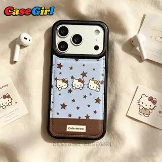 เคสไอโฟน iPhone 17 16 14 11 13 15 12 Pro Max XS XR X Max 14 16 Plus ลายHello Kitty สวยปัง ป้องกันเต็มรูปแบบ