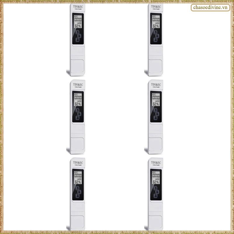 [KYGX] 6X TDS EC Meter เครื่องทดสอบคุณภาพน้ําดิจิตอล 0-9999 PPM ช่วงการวัดเครื่องวัดอุณหภูมิความบริส