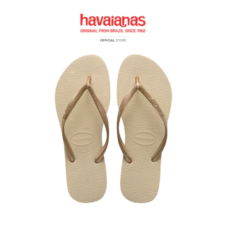 HAVAIANAS รองเท้าแตะ Slim Flip Flops CREAM 40000302719F_C2CMGD