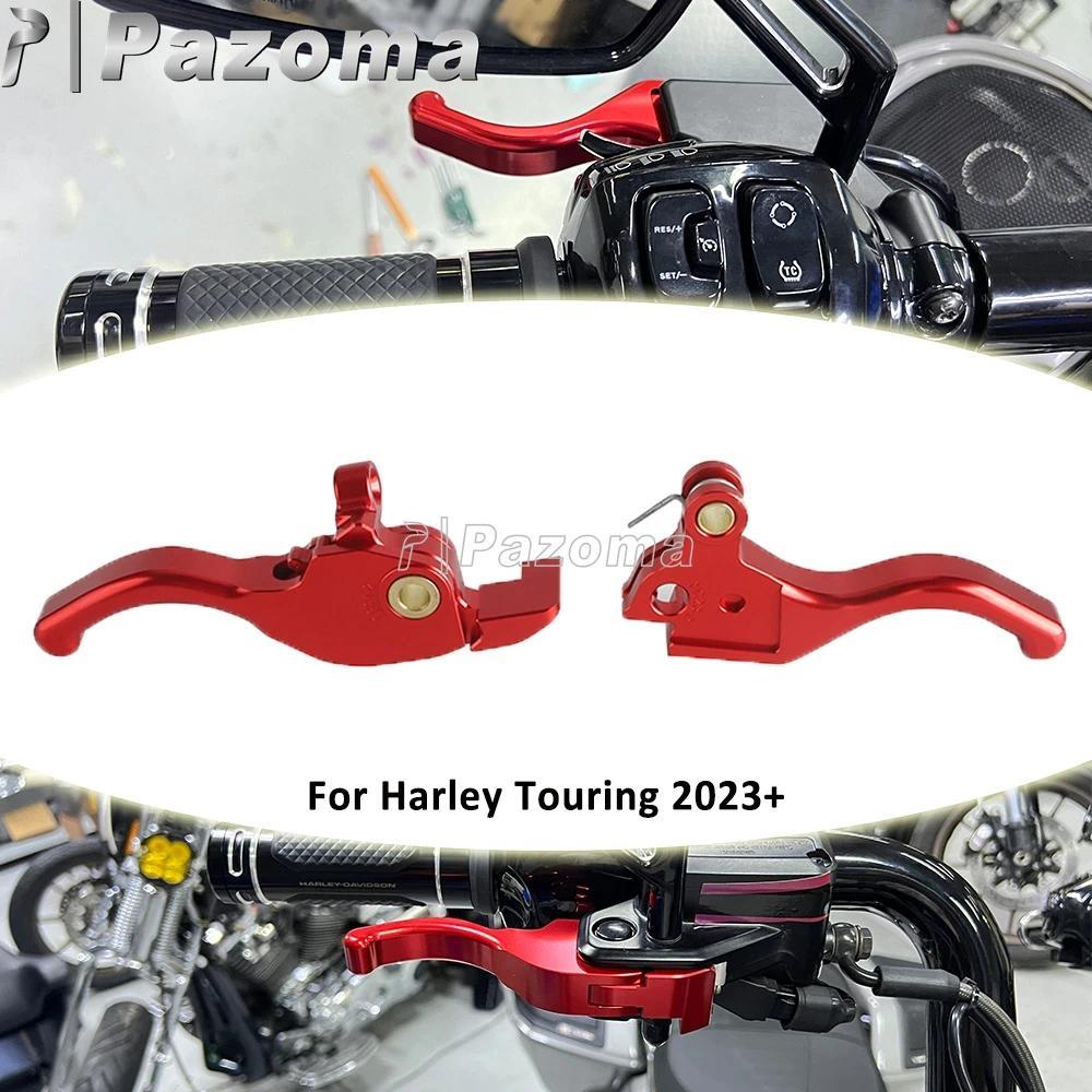 PABrake Clutch Handle Short Lever Motorcycle Hand Controls Levers For Harley Road Glide ST CVO FLTRX
