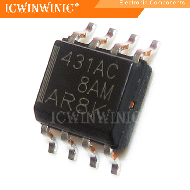 5 ชิ้น TL431ACDR TL431AC TL431 SOP-8 ส่วนประกอบอิเล็กทรอนิกส์