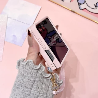 Polka Dot Puppy ชุดพับได้เหมาะสําหรับ Samsung zflip8/7/6/5/4/3 เคสโทรศัพท์ Moto 50/60 เคสป้องกันแบบพับได้