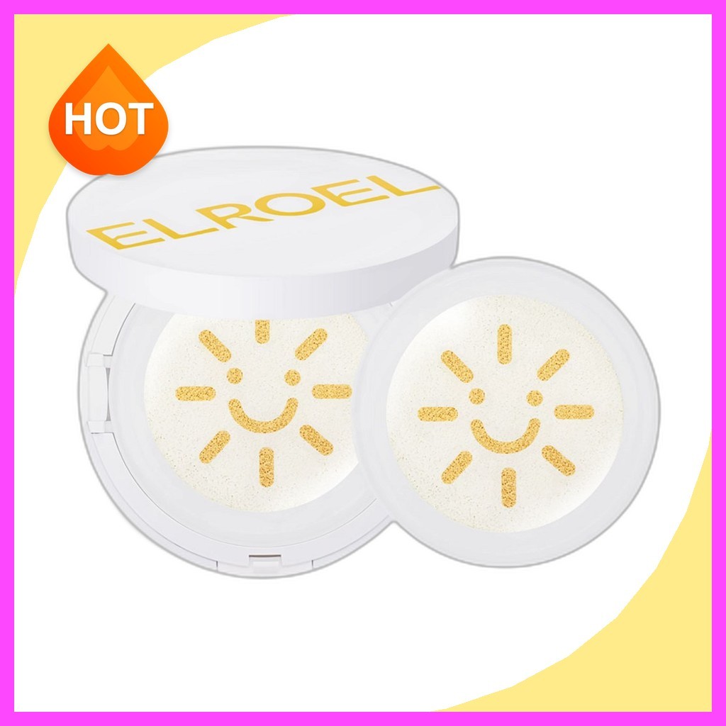 [elroel] Sun Cushion S9 (หลัก + รีฟิล), 50g, 1pc / Korean Sun Cushion / Buildable Coverage / ของแท้ 