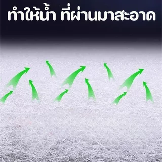 ตู้ปลากรอง Pad Fine Fiber Reusable Fish Tank Filter Media Cuttable หนา Water Clarifier