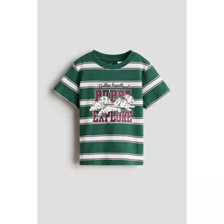 H&M(เอชแอนด์เอ็ม) เสื้อยืดผ้าฝ้ายลายพิมพ์ เด็กชาย 1350437_1