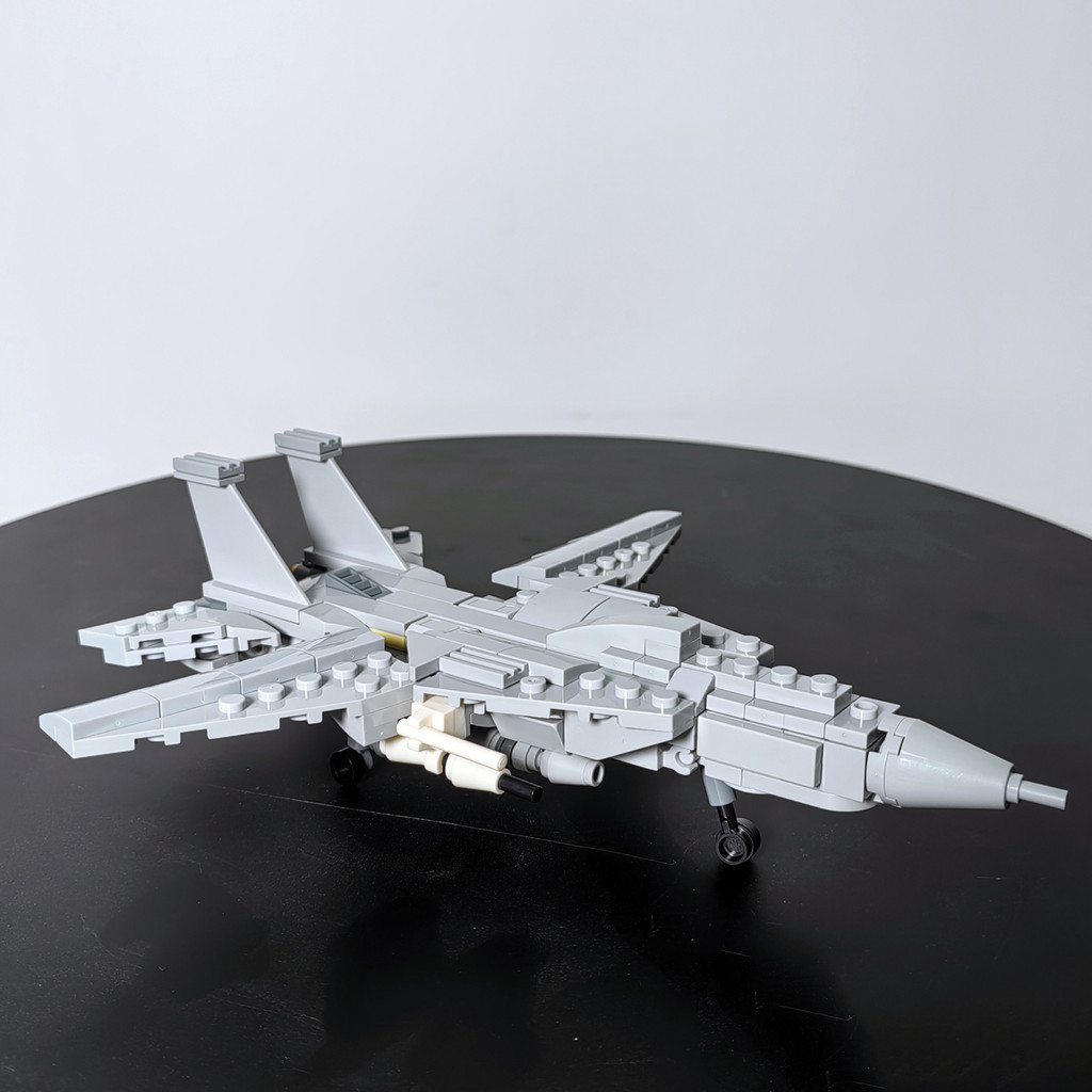 MOC อิฐทหาร F-14 Fighter Tomcat บล็อกรุ่นใช้งานร่วมกับ "Lego" ของเล่นสําหรับของขวัญเด็ก