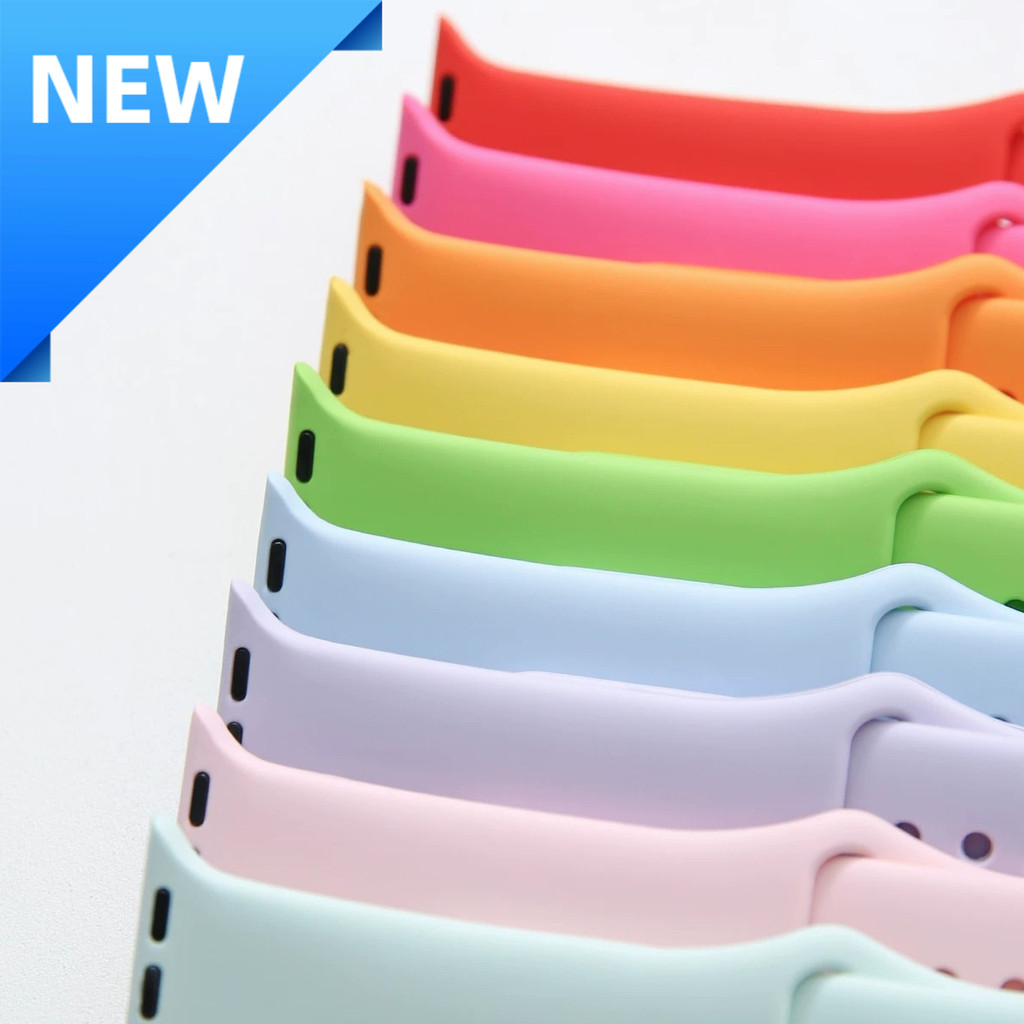 ซิลิโคนสีสายกีฬาเข้ากันได้สําหรับ แอปเปิล ดู for Apple Watch S11 46mm 49mm 45mm 44mm S10 42mm 40mm