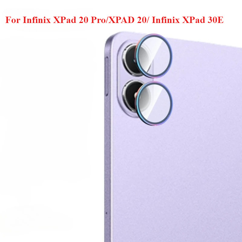 สําหรับ Infinix XPad 20 Pro Infinix XPad 30E แหวนโลหะแก้วโทรศัพท์ป้องกันกล้องสติกเกอร์ด้านหลังสําหรั