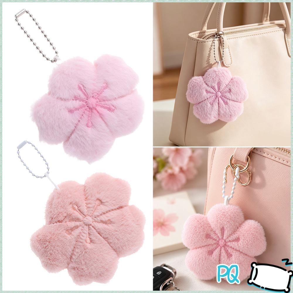 พวงกุญแจหน้า Cute Face Keychain กับตุ๊กตาชุดซากุระ และจี้กระเป๋านุ่ม สำหรับตกแต่งกระเป๋าเป้