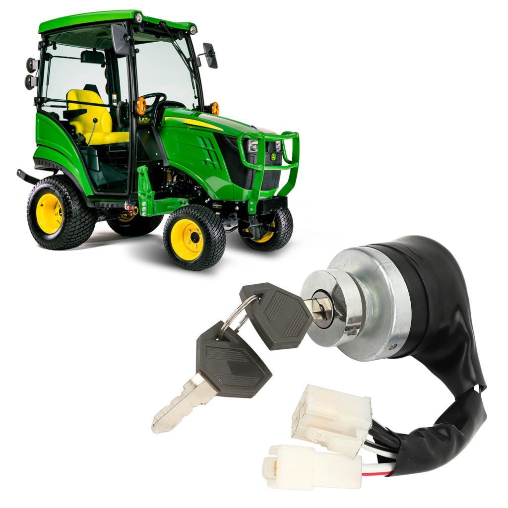 สวิตช์จุดระเบิดสตาร์ทรถแทรกเตอร์ อลูมิเนียมอัลลอยด์ AM879479 สําหรับ John Deere 2025R 2027R 2032R 22