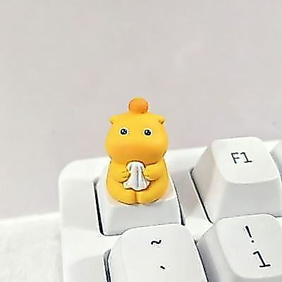 Lulu Cross Axis Keycap การ์ตูนน่ารัก Cross Axis Mechanical Keyboard ESC กุญแจสามมิติตกแต่งเดสก์ท็อปต