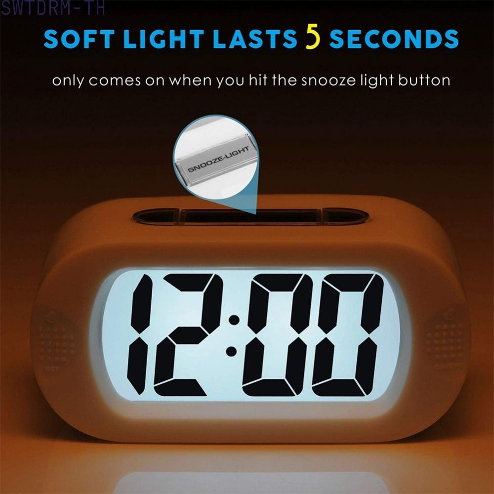 【SWTDRM】Alarm Clock Travel USB Cable With Snooze 12 Hours /24 Hours Desk Kitchen