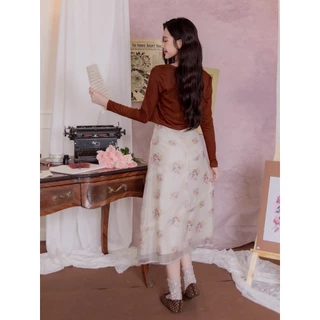 #JBS2695 Laura Flora Set(Dress+Cardigan) Joobs studio