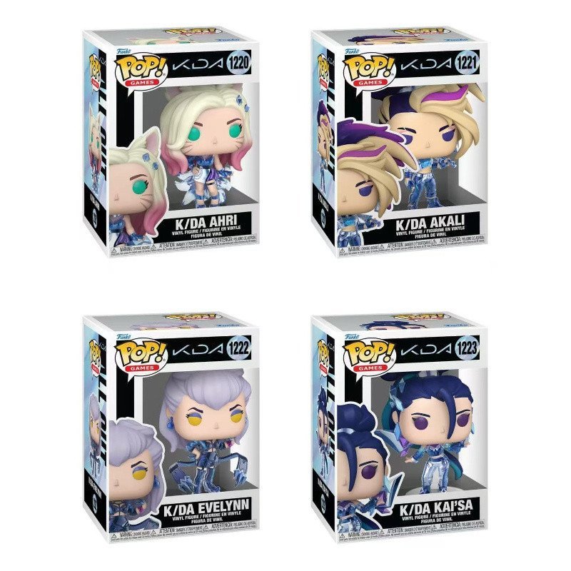 คลังสินค้าพร้อม Funko Funko POP LOL League of Legends KDA Girl Group Kasha Ari Akali Evelyn ตุ๊กตารู