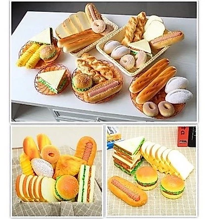 ขนมปังปลอม สัมผัสนิ่ม พร็อพถ่ายรูปตกแต่งร้าน thumbnail 6