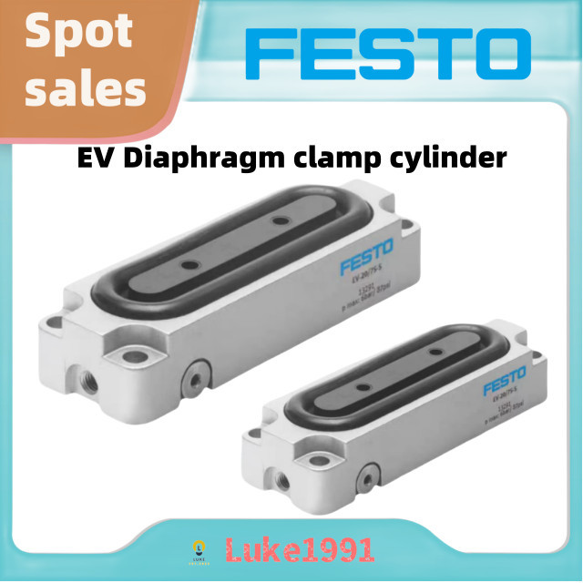 FESTO ไดอะแฟรมประเภท Clamping กระบอก EV-10/30-3 EV-15/40-4 EV-15/63-4 EV-20/75-5 EV-20/120 EV-20/180