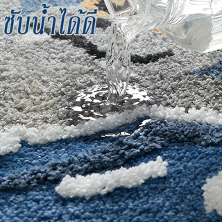 พรมเช็ดเท้าห้องน้ำ ลายการ์ตูนน่ารัก ขนาด 40x60 ซม. ซับน้ำดี แห้งไว กันลื่น ขนนุ่ม ซักเครื่องได้