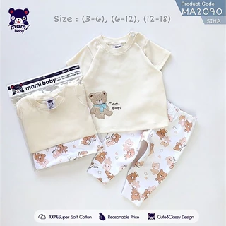 Mami baby ชุดเซ็ท เสื้อแขนสั้น กางเกงขายาว 3เดือน - 18เดือน