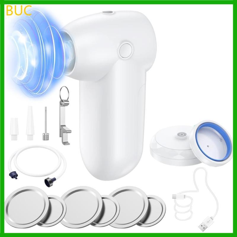 BUC Electric Mason Jar เครื่องซีลสูญญากาศไร้สาย Mason Jar Sealer ชุดสูญญากาศสําหรับปากกว้างปกติปาก M