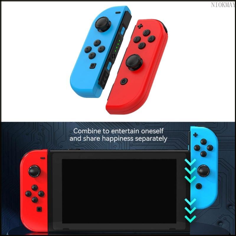 NIOK 1 คู่ Gamepad Sensor Joypad 6 แกน Gyro สําหรับ NS Joy Con Controller คอนโซลซ้ายขวา