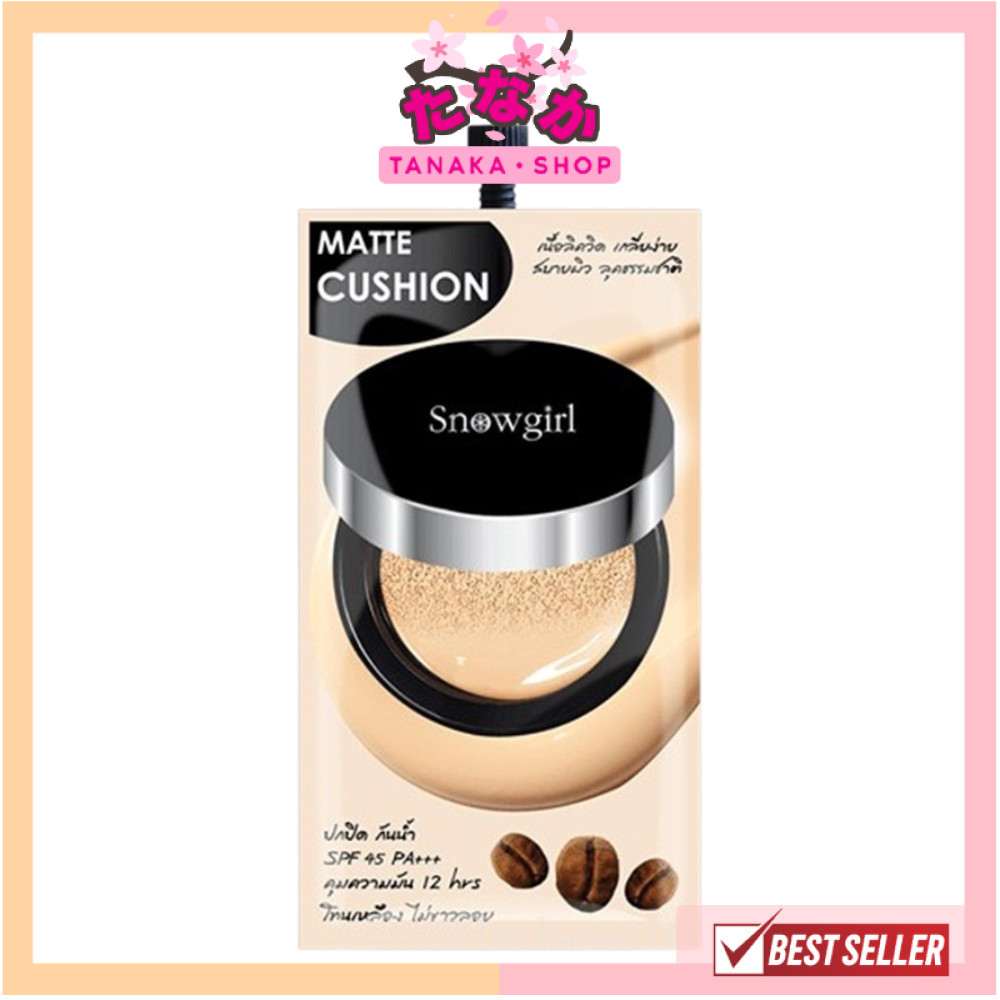 🔥แท้/ดีลสุดคุ้ม/ไลฟ์ทุกวัน🔥(ซอง) Snowgirl Matte-Cushion to powder 9g. #แมทท์คุชชั่น
