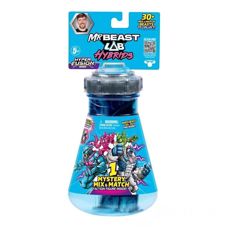 MRBEAST LAB คุณ Beast Laboratory Mixed Beast Single Pack Frankenstein Mystery Box ประกอบของเล่น